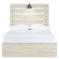Cambeck Full Panel Bed with Mirrored Dresser and Nightstand