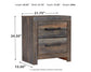 Drystan King Panel Bookcase Bed with Mirrored Dresser, Chest and Nightstand