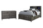 Caitbrook Queen Storage Bed with 8 Storage Drawers with Dresser