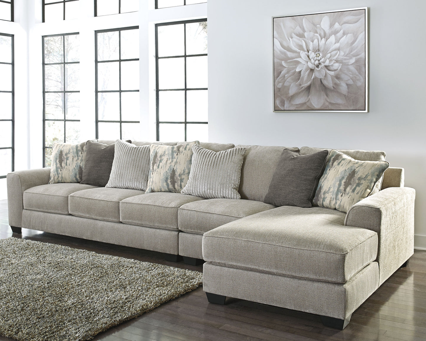 Ardsley 3-Piece Sectional with Ottoman