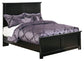 Maribel Queen Panel Bed with Mirrored Dresser, Chest and Nightstand