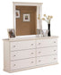Bostwick Shoals King/California King Panel Headboard with Mirrored Dresser, Chest and Nightstand