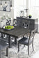 Myshanna Dining Table and 6 Chairs with Storage