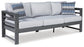 Amora Outdoor Sofa and Loveseat with Coffee Table and 2 End Tables