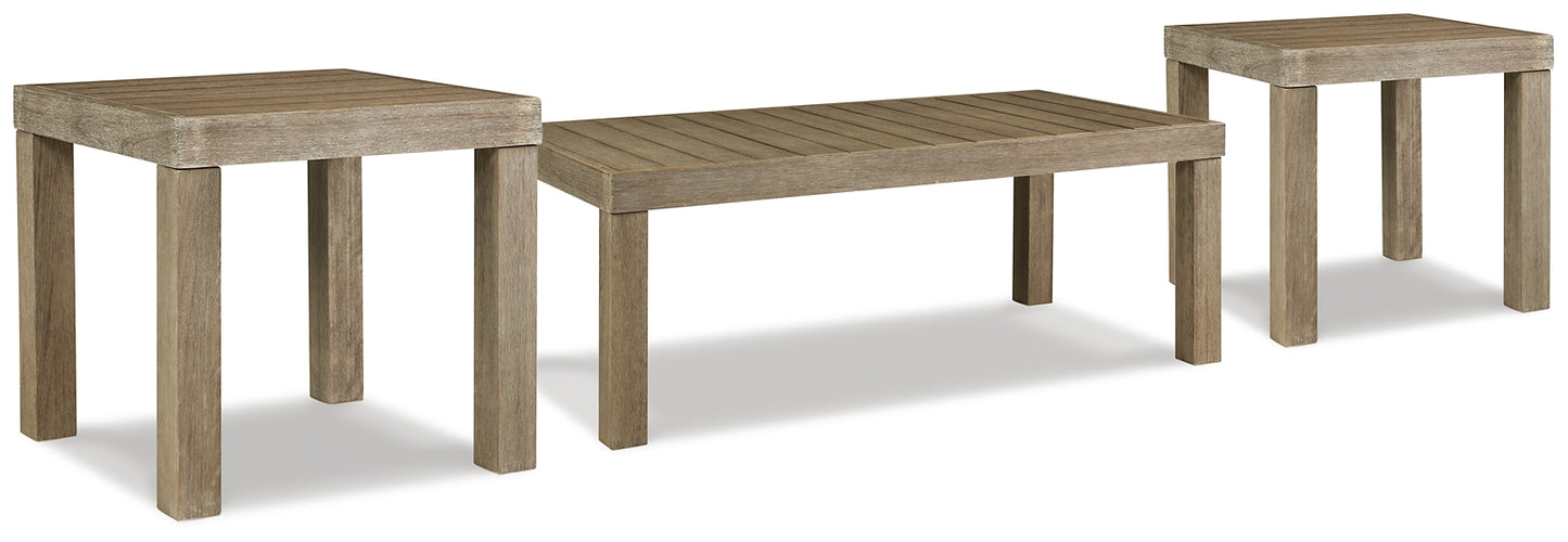 Silo Point Outdoor Coffee Table with 2 End Tables
