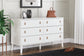 Aprilyn Queen Panel Headboard with Dresser and Chest