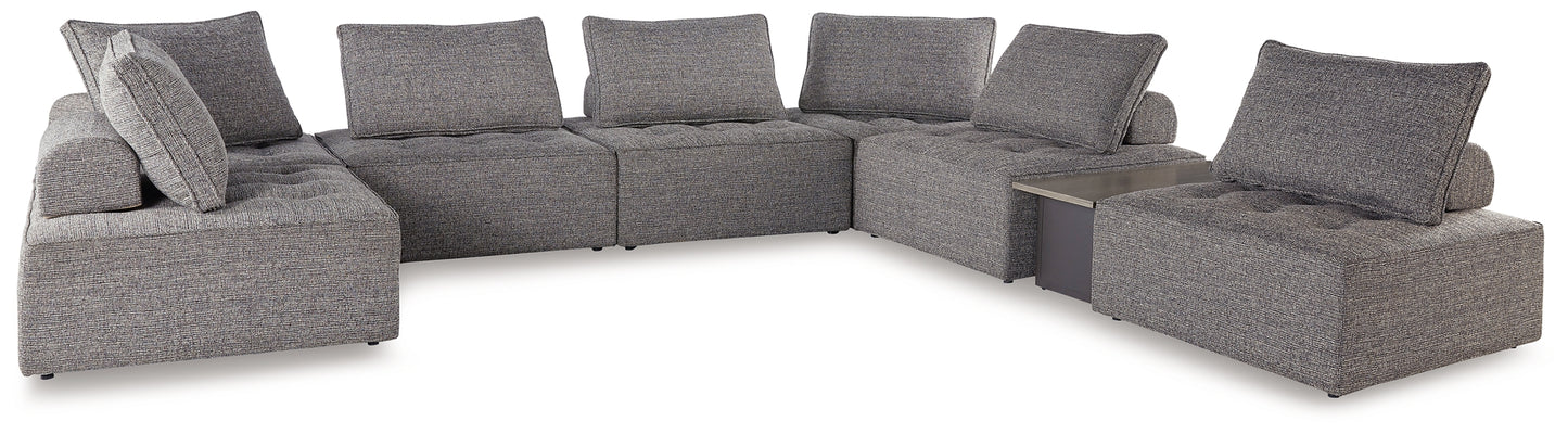 Bree Zee 8-Piece Outdoor Sectional with Lounge Chair