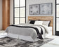 Hyanna King Panel Headboard with Mirrored Dresser, Chest and Nightstand