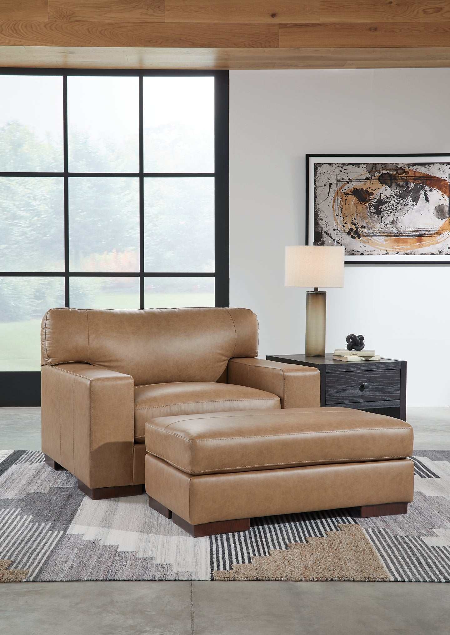 Lombardia Chair and Ottoman