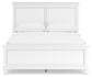 Fortman Queen Panel Bed with Mirrored Dresser, Chest and Nightstand