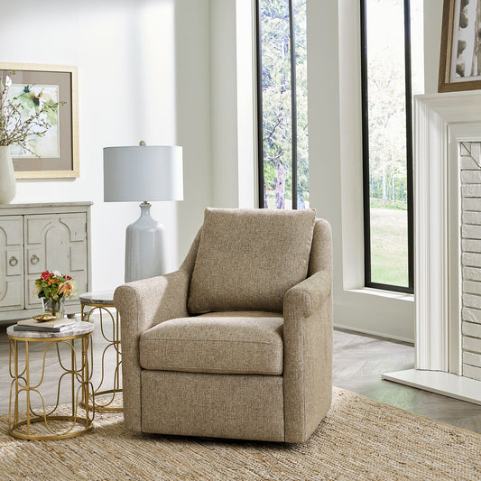 Landcaster - Upholstered Accent Chair - Cocoa